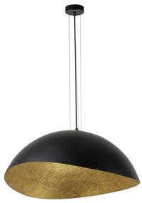 Lampa wisząca SOLARIS 1xE27/60W/230V czarno-złota na linku