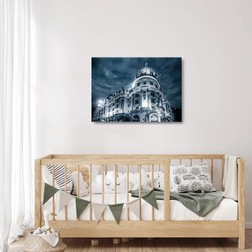 Obraz na szkle - architektura w ciemności (70x50 cm)