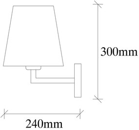 Czarno-biały kinkiet Profil – Opviq lights