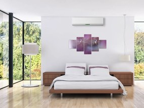 Obraz kropelek na puchu (125x70 cm)