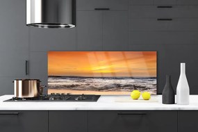 Panel Szklany Słoneczne Refleksy na Falach