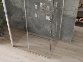 Mexen Omega-3S kabina prysznicowa 3-ścienna, rozsuwana 100 x 80 cm, transparent, chrom - 825-100-080-01-00-3S