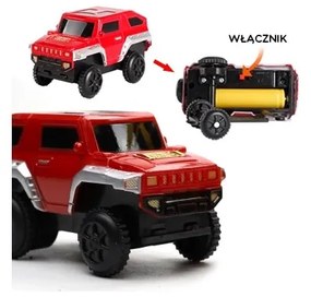 Woopie kolejka elektryczna 2w1 tor wyścigowy pociąg wiadukt auto xxl 192 el.