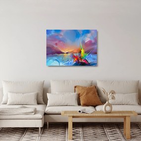 Obraz na szkle - Zachód słońca (70x50 cm)