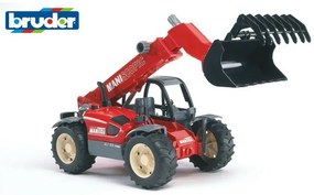 Bruder 2125 Pojazdy budowlane - Ładowarka ManitouMLT 633 z wysięgnikiem teleskopowym, 1:16