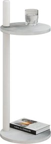 Stolik minimalistyczny pomocniczy beton + biały  N2-T86