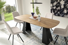 Industrialny stół rozkładany Vigo 100-176 cm