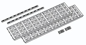 Panel na narzędzia i pojemniki ELEMENT SYSTEM, podstawowy, 800 x 400 mm