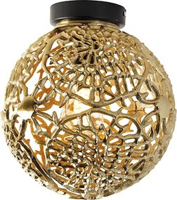 Lampa sufitowa w stylu art deco złota - Maro