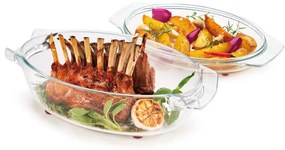 Szklane naczynie do pieczenia z pokrywką 21x35 cm GrandChef – Tescoma