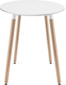 PROMOCJA Biały okrągły stół jadalny KAMI 60x60 cm II jakość