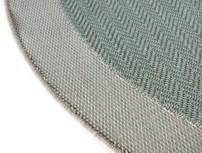 Dywan zewnętrzny Miovani eukaliptusowo zielony 120 cm x 120 cm koło