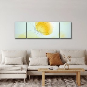 Obraz - Żółty motyl (170x50 cm)