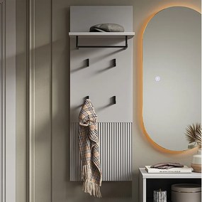 Wieszak ścienny szary 43x27x120 eliza