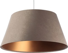 Brązowa lampa wisząca dzwon nad stół - S406 L6-H75