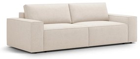 Beżowa rozkładana sofa z materiału bouclé 247 cm Jodie – Micadoni Home