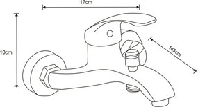 Mexen Fabia R62 bateria wannowa z zestawem prysznicowym, czarna - 74653R62-70