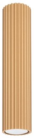 Plafon KARBON 30 złoty ryflowany SOLLUX  LIGHTING