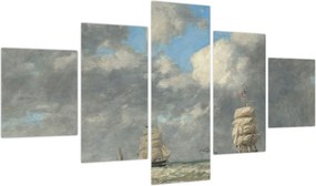 Obraz - Eugène Boudin, Le Havre, reprodukcje (125x70 cm)
