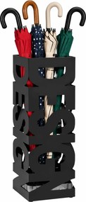 Czarny designerski stojak na parasole M9-R09