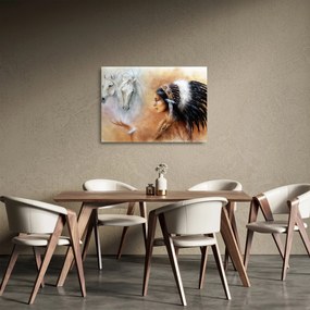Obraz na szkle - Czary Indian (70x50 cm)