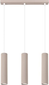 Szarobrązowa metalowa lampa wisząca Gleam – Sollux