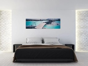 Obraz drewnianego mostu (170x50 cm)
