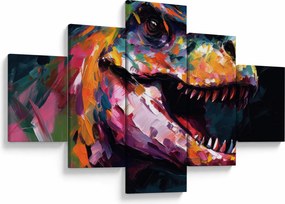 Obraz - Dinozaur, malarstwo (125x70 cm)