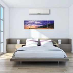 Obraz lawendowej łąki (170x50 cm)