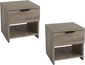 Stoliki nocne HAVANA (2 szt.), dąb truflowy