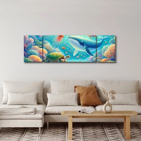 Obraz - Świat pod wodą (170x50 cm)