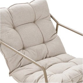 Beżowy tapicerowany zestaw mebli ogrodowych dla 4 osób Nilo – House Nordic