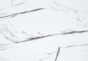 Stół kawiarniany na jednej nodze Denver imitacja białego marmuru