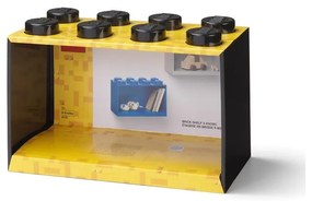 Dziecięca czarna półka ścienna LEGO® Brick 8