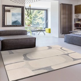 Jasnoszaro-kremowy dywan 200x290 cm Porto – Universal