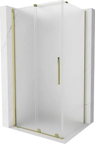 Mexen Velar kabina prysznicowa rozsuwana 90 x 85 cm, szron, złota - 871-090-085-31-50