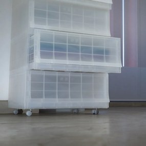 Modułowy pojemnik Wave Mist bez kółek 54,6 x 43,4 x 22 cm, szeroki - 1 szuflada