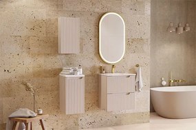 Ryflowana szafka łazienkowa cashmere - Dafo 4X