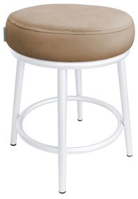 Taboret Ben noga metalowa biała MG06