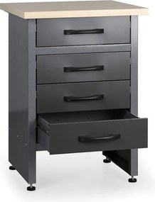 Stół roboczy G1, 840x600x600 mm, 4 szuflady