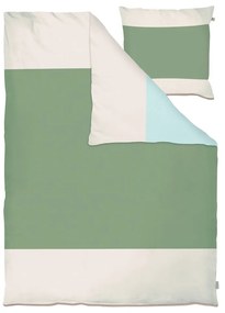 Pościel jednoosobowa z perkalu bawełnianego w kolorze khaki 140x220 cm Colore – Mette Ditmer Denmark