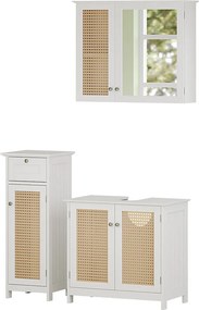 Zestaw mebli łazienkowych biały 60x35x58 rosario