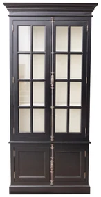 Witryna Josephine 4-drzwiowa 100x45x212 cm black