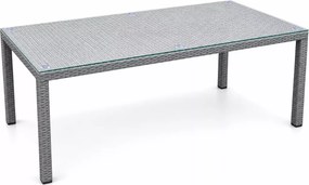Duży stół ogrodowy technorattanowy Lorens 200x100