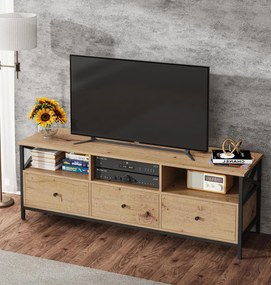 Szafka pod telewizor z szufladami dąb artisan M8-Z33