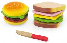 Zestaw do krojenia viga hamburger i kanapka