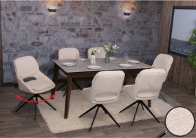 Krzesło do jadalni MCW-N73 (zestaw 6 sztuk), kremowo-beżowy