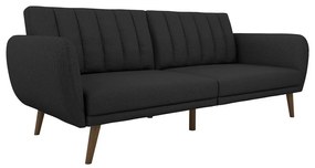 Ciemnoszara rozkładana sofa Novogratz Brittany