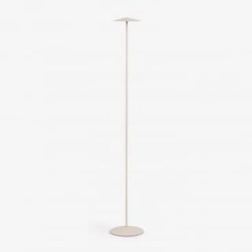 Bezprzewodowa Lampa Stojąca Led Do Użytku Zewnętrznego Z Żelaza Emilein Kremowa Tapioca - Sklum