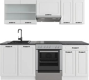 Aneks kuchenny biały dom wiejski/biały 200x60x81.6 r-line